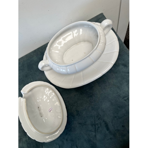 297 - White ceramic tureen