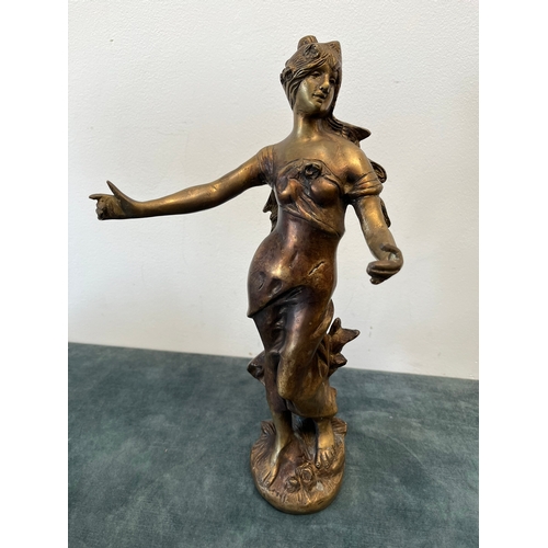 321 - Brass figure of a lady