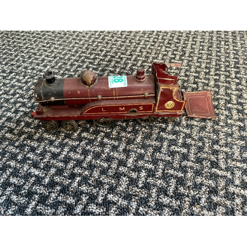 328 - Hornby clockwork wind up train 22cm long- in need of restoration - not working