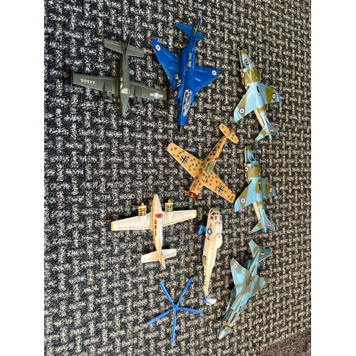 329 - Model planes including Dinky - Phantom II, Beechcraft C55, Messerschmitt, Sea King ect