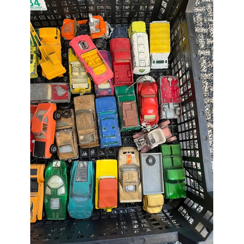 334 - Tray of assorted model cars mainly Matchbox