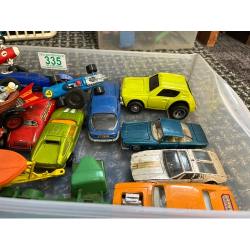 335 - Box of assorted model cars