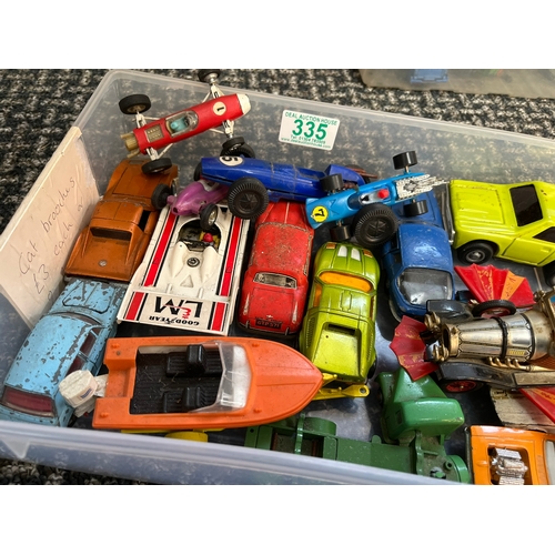 335 - Box of assorted model cars