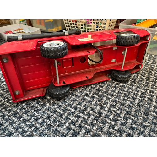 341 - Tonka Snorkel fire engine and Tonka cement mixer