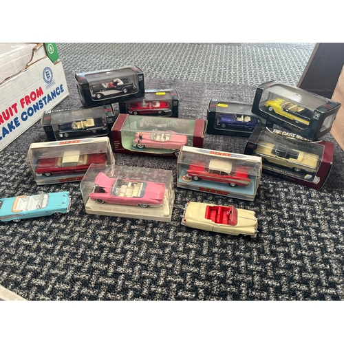 351 - American Cars - 10 boxed and 2 loose - Dinky, Vitesse, City Cruiser ect.