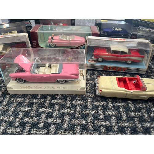 351 - American Cars - 10 boxed and 2 loose - Dinky, Vitesse, City Cruiser ect.