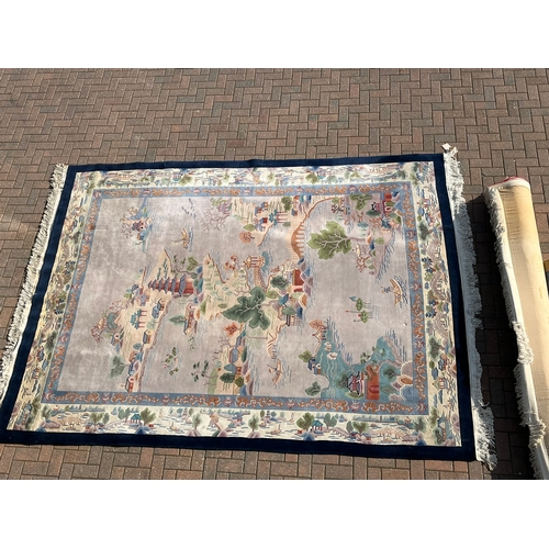 80 - Large oriental Chinese wool rug 

280cm x 370cm