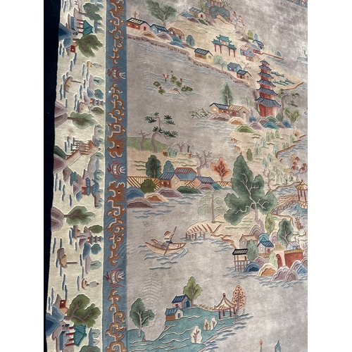 80 - Large oriental Chinese wool rug 

280cm x 370cm