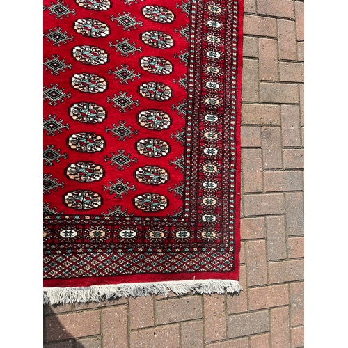 81 - Red Afghan Bokhara rug 

125cm x 180cm