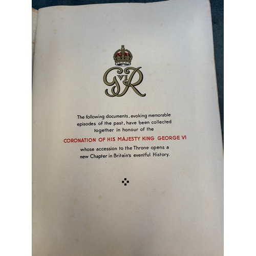 Some Stirring Relics of English History book - Coronation of King George VI