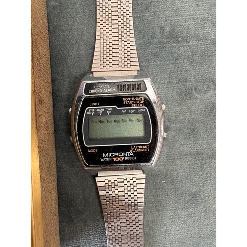 Sikato digital watch and Micronta digital watch