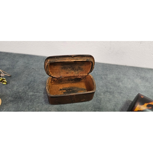 Snuff box, Ramsgate present pill pot, faux tortoise shell box and other ...