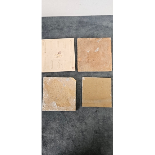 217 - 4 x Assorted Dutch Delft type tiles