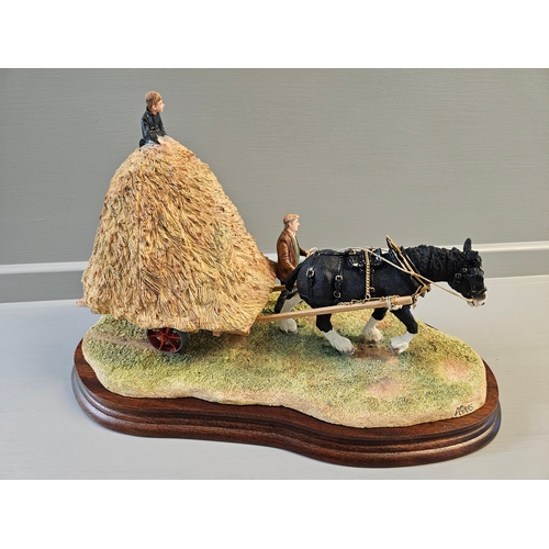 233 - Border Fine Arts 'Hay Bogie' B0698A By R Ayres Limited Edition 494/950 On Wood Base With Certificate... 