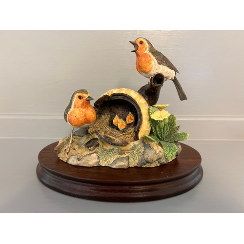 322 - Border Fine Arts 'The Joys Of Spring' SOC2 On Wood Base