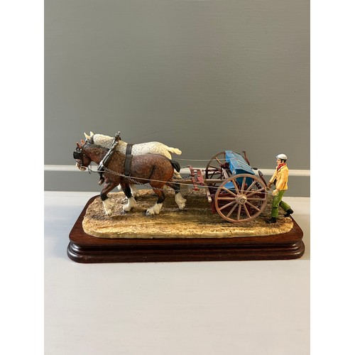 Border Fine Arts Set Of 4 Harvesting Pieces By J Boyt (Sold As One