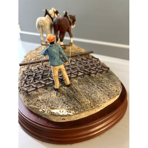 Border Fine Arts Set Of 4 Harvesting Pieces By J Boyt (Sold As One
