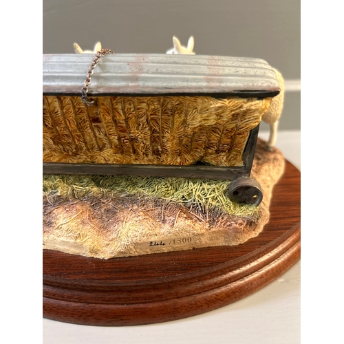 199 - Border Fine Arts ‘Autumn Hay’ B0419 By R Ayres Limited Edition 244/1500 On Wood Base With Certificat... 