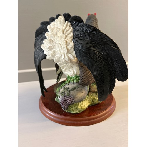 332 - Border Fine Arts 'Blackcock' A1278 By Russell Willis On Wood Base (H23cm)