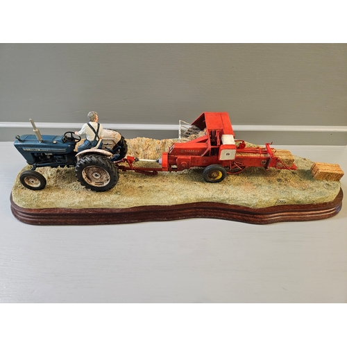 279 - Border Fine Arts 'Hay Baling' B0738 By R Ayres Limited Edition 1272/2002 With Certificate And Box