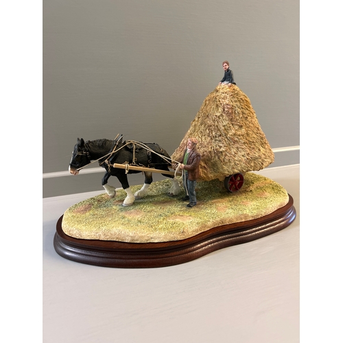 209 - Border Fine Arts ‘Hay Bogie’ B0698A By R Ayres Limited Edition 377/950 On Wood Base With Certificate... 