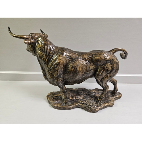 89 - Border Fine Arts Bronze 'Spanish Bull' B1604 By K Sherwin