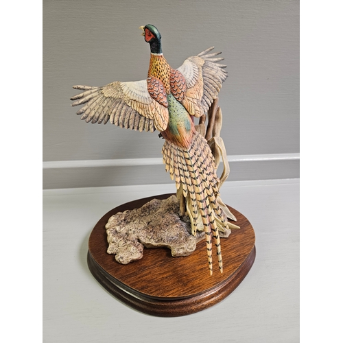 39 - Border Fine Arts 'Rising Pheasant' L46 Limited Edition 459/950 By F Divita With Certificate On Wood ... 