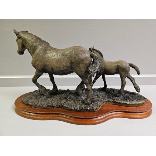 58 - Border Fine Arts Bronze 'New Arrival At Harland Grange'  By E MacAllister