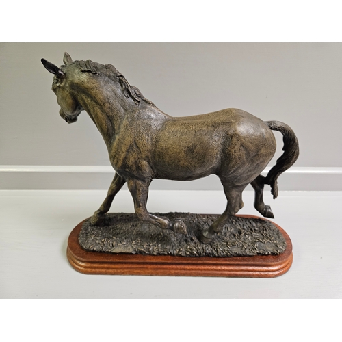 63 - Border Fine Arts Bronze 'Cleveland Bay' L63 Limited Edition 17/200 By J Boyt With Certificate On Woo... 