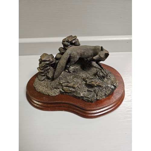 65 - Border Fine Arts Bronze 'Forrard Away' L64 Limited Edition AP5/1500 By E Waugh On Wood Base