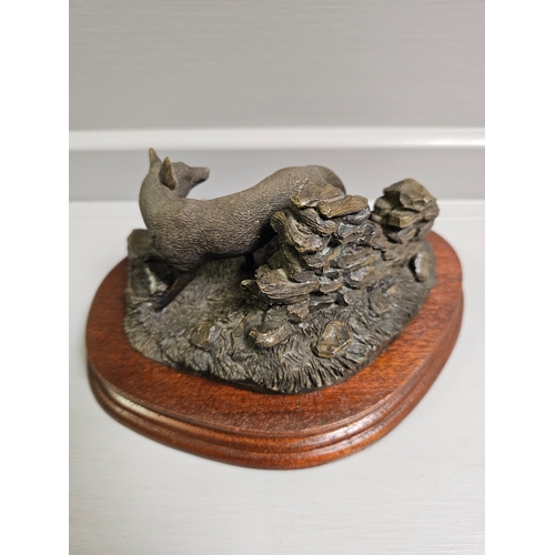 65 - Border Fine Arts Bronze 'Forrard Away' L64 Limited Edition AP5/1500 By E Waugh On Wood Base