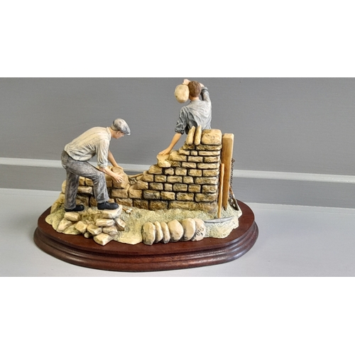 130 - Border Fine Arts 'A Warm Day Walling' JH31 By R Ayres Limited Edition 1/1250 On Wood Base With Certi... 