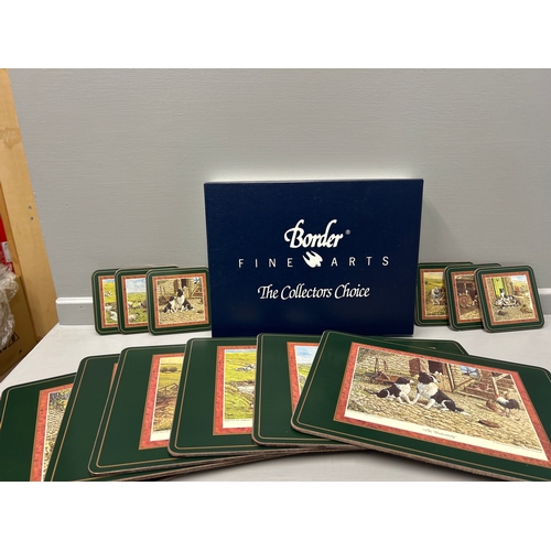 394 - 6 Border Fine Arts James Herriot Series 2 Place Mats And 6 Coasters (Boxed)