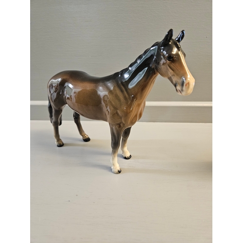 402 - Beswick Thoroughbred Horse H18cm And Beswick Pony H14cm