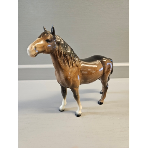 402 - Beswick Thoroughbred Horse H18cm And Beswick Pony H14cm