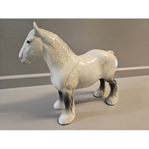 403 - Beswick Shire Mare 818 Rocking Horse Grey H21cm