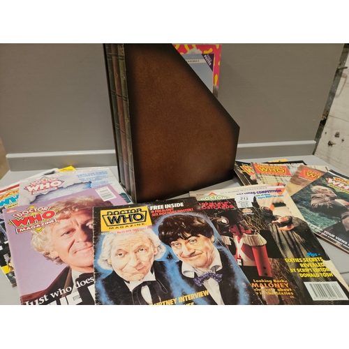 27 - A Collection Of Doctor Who Magazines & Magazine File