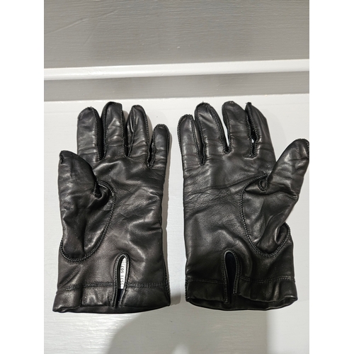 59 - Men's Pure New Wool Burton's Suit, Leather Gloves, Guards Pure New Wool Overcoat With Cover