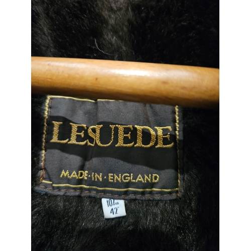 63 - 1970-1980's Lesuede Sheepskin Coat Size 42