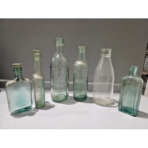 83 - Box Of Assorted Old Glass Bottles