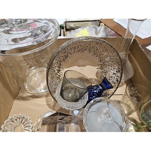 86 - Box Of Assorted Glassware