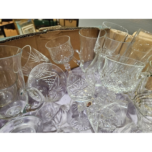 91 - Box Of Assorted Glasses Etc