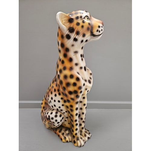 126 - 1970's Cheetah Figure H47cm