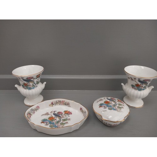 129 - 3 Coalport Dressing Table Pieces, 2 Mason's Pin Trays, 4 Wedgwood Dressing Table Pieces, 2 Minton Pi... 