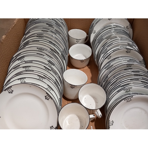 132 - Cullen & Sons, Newcastle Teaware - 58 Plates, 53 Saucers, 5 Cups, 2 Sugar Bowls