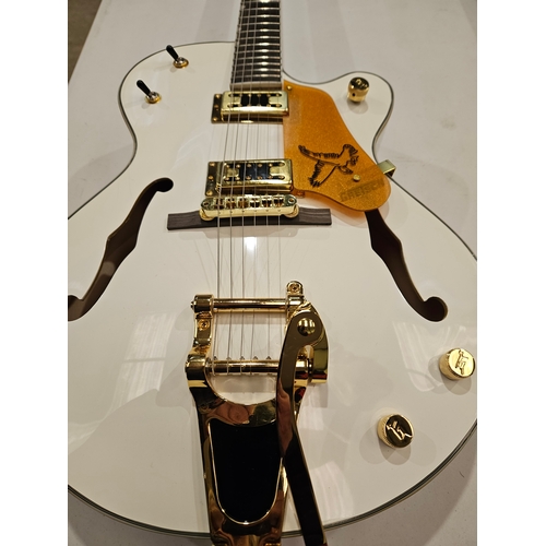 320 - Gretsch White Falcon Chinese Made In Leather Case (Not Original)