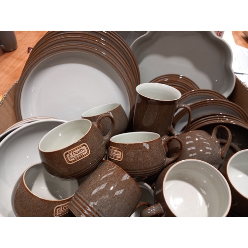 135 - 39Pc Denby Greystone Dinner & Teaware