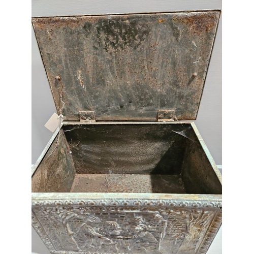 340 - Brass Coal Box