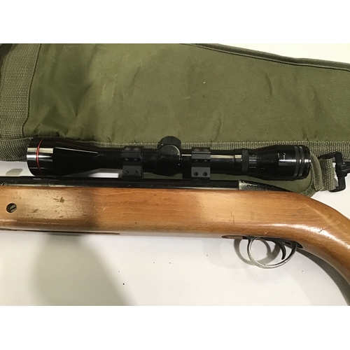 407 - Air Rifle With Scope, Pellets, Targets And Carry Case