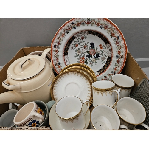 201 - 2 Imari Plates, Teapot, Assorted China Etc